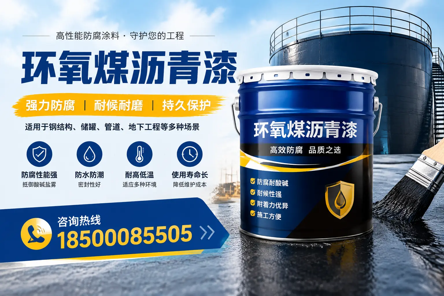 环氧煤沥青漆在工业中的应用,菏泽企业的选择